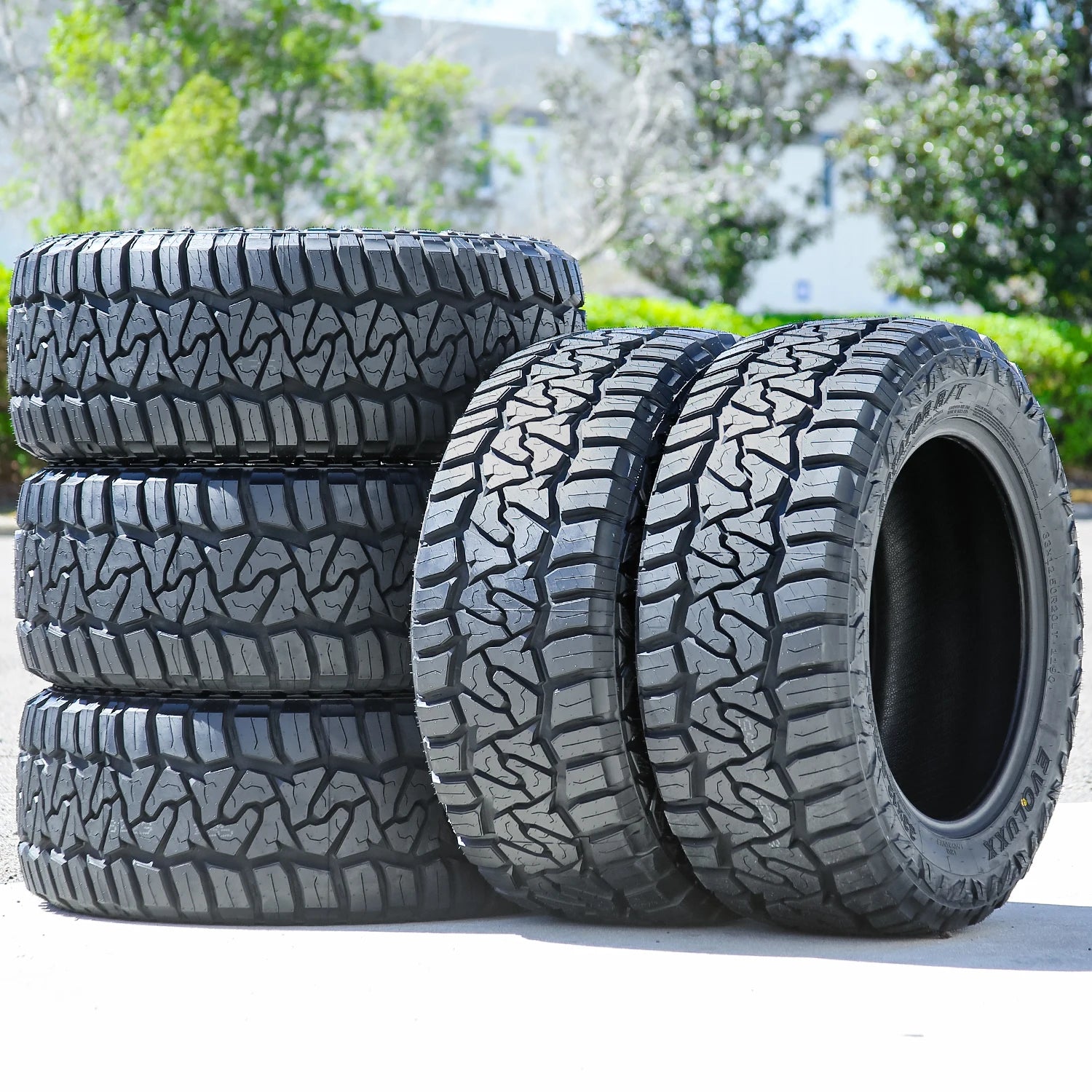 6 Tires Evoluxx Rotator R/T LT 33X12.50R20 Load F 12 Ply RT Rugged Terrain