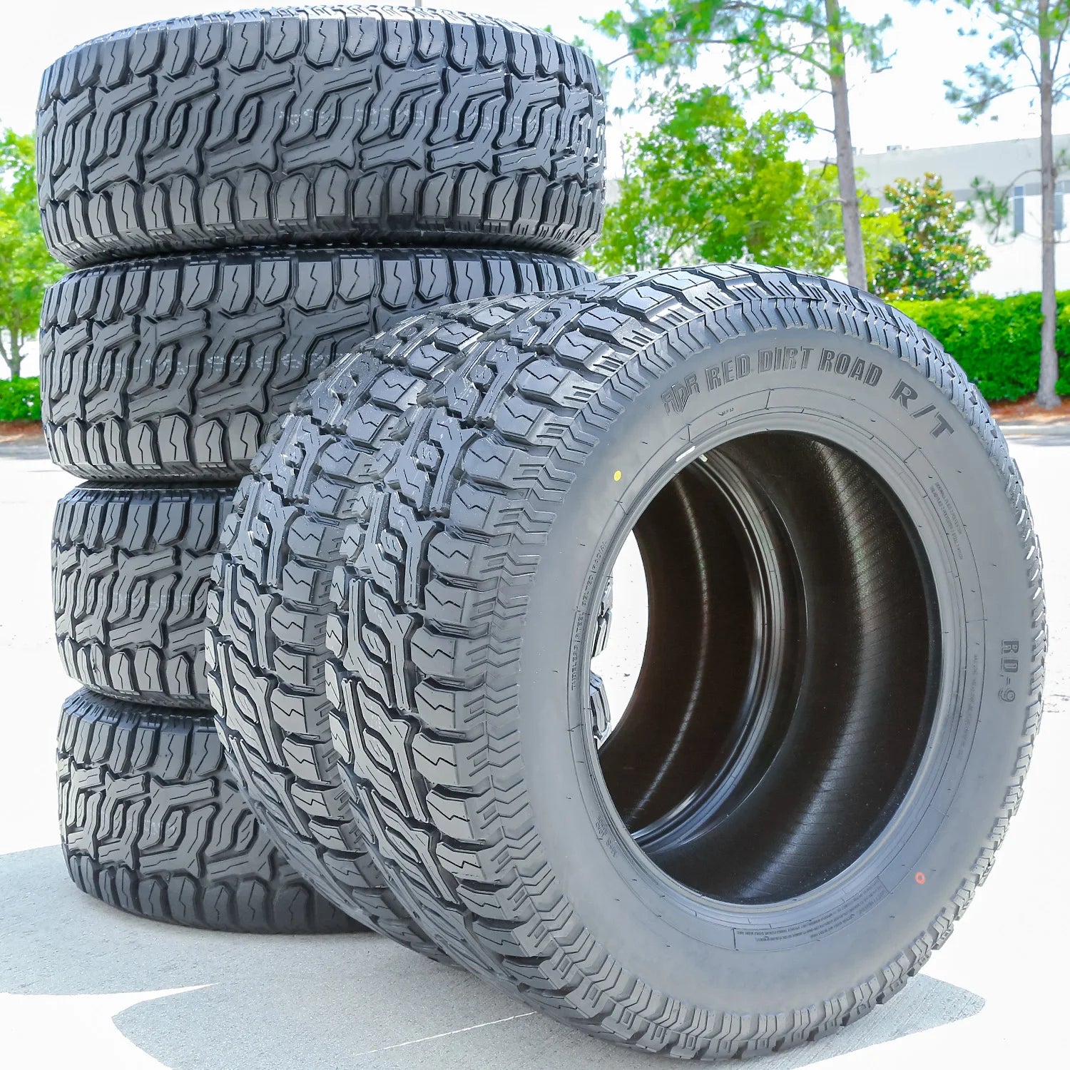 6 Tires Red Dirt Road RD-9 R/T LT 33X12.50R22 Load E 10 Ply RT Rugged Terrain