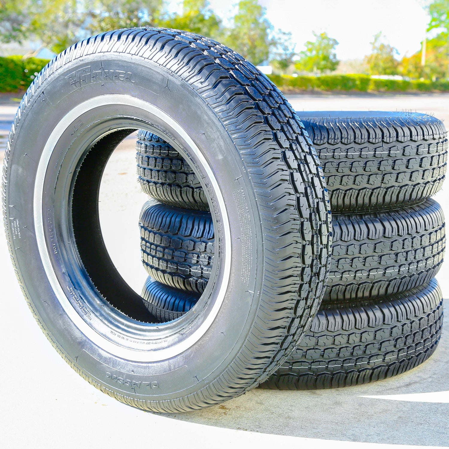 4 Tires Tornel Classic 185/75R14 89S White Wall A/S All Season