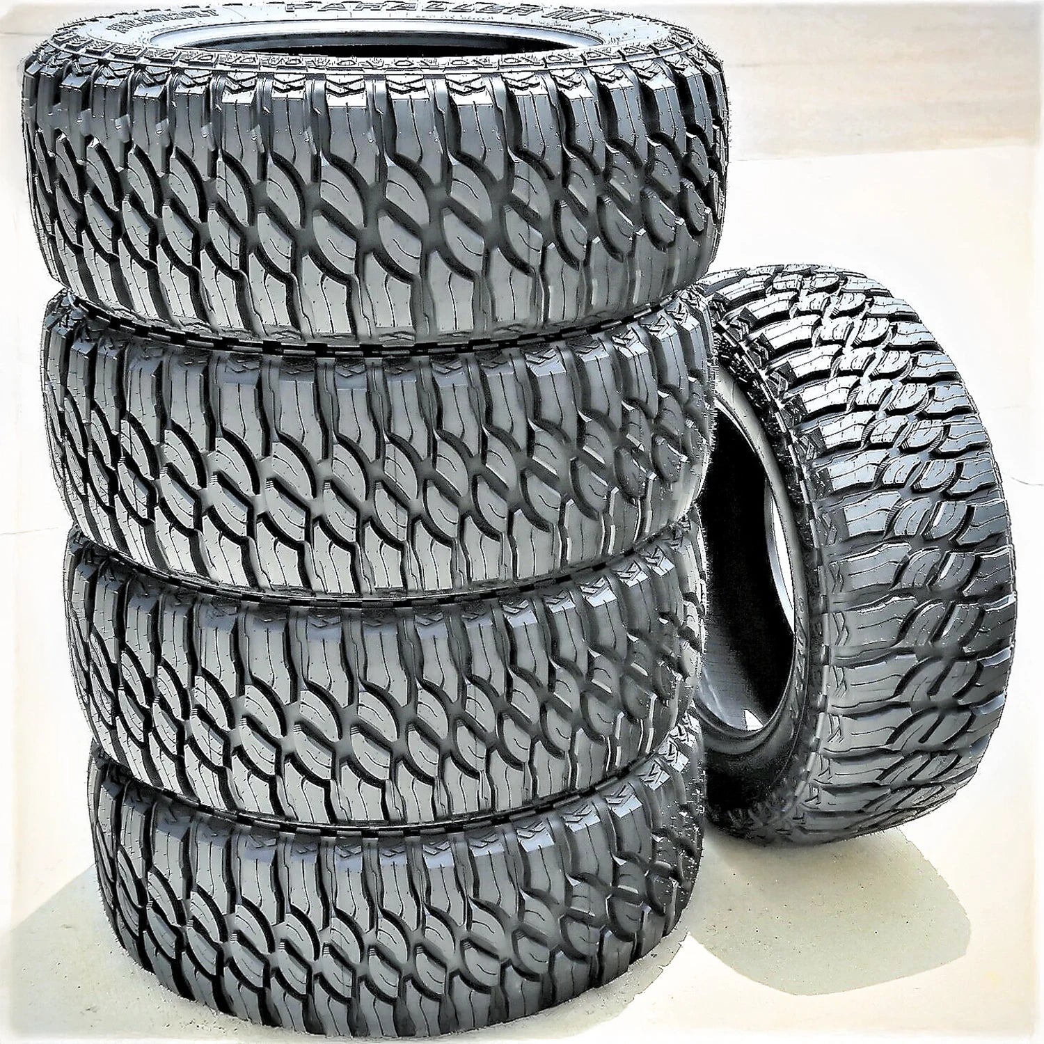 5 Tires Atlas Paraller M/T LT 33X12.50R22 Load F 12 Ply MT Mud
