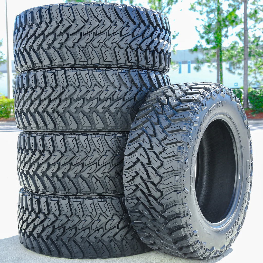 5 Tires Venom Power Terra Hunter M/T LT 35X13.50R20 Load F 12 Ply MT Mud