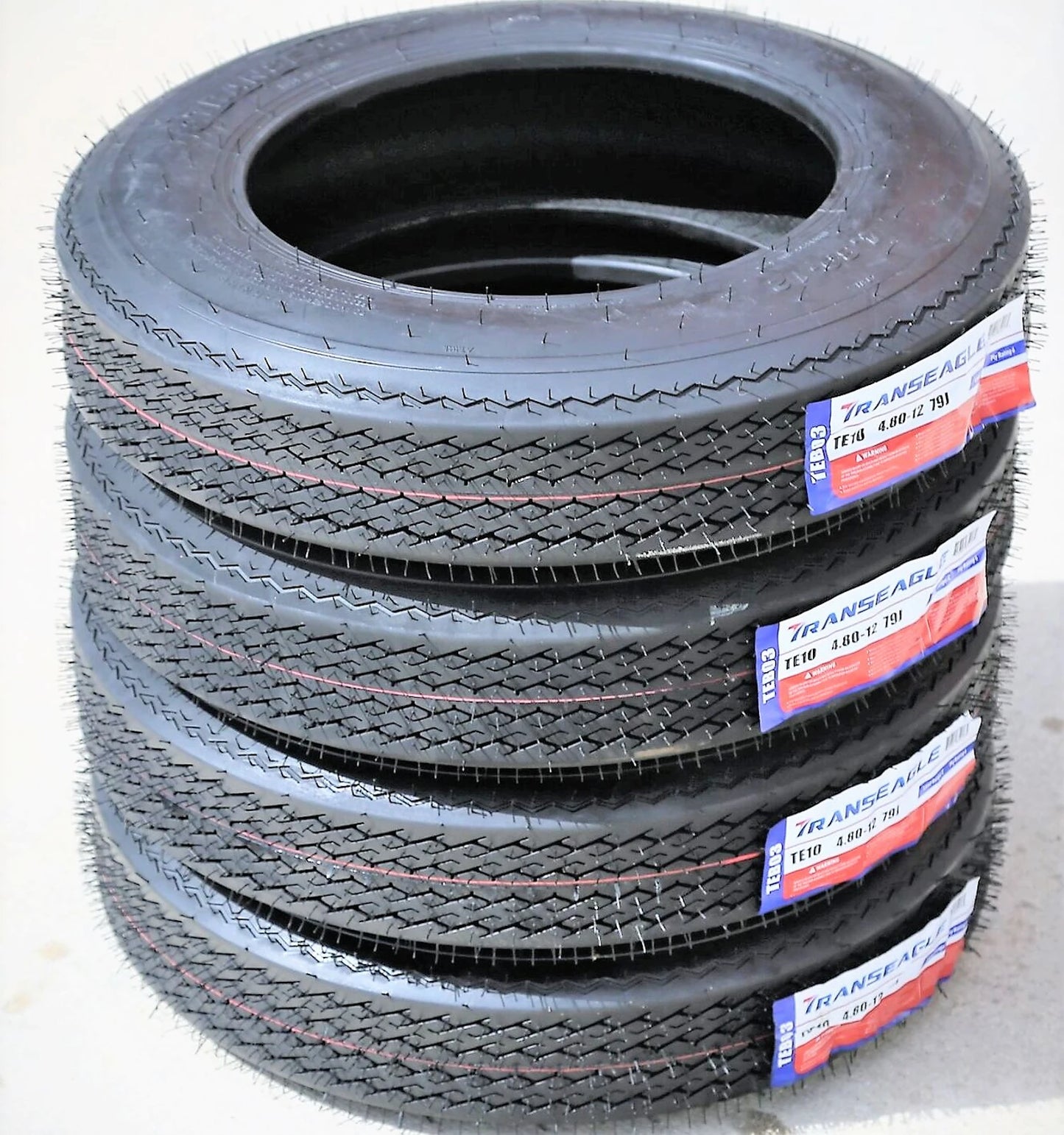 4 Tires Transeagle TE10 ST 4.8-12 4.80-12 4.80x12 Load C 6 Ply Boat Trailer