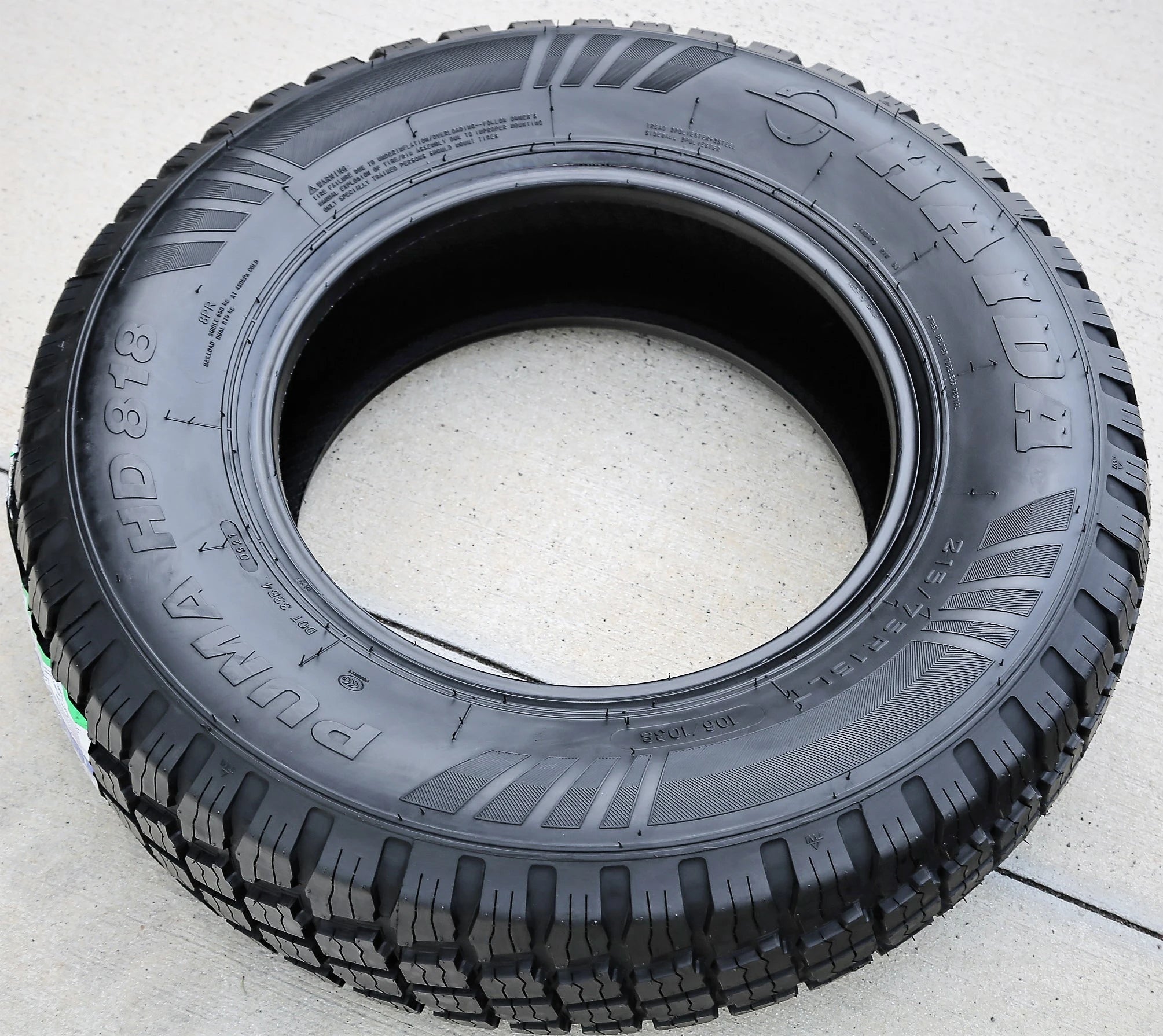 Tire Haida Puma HD818 LT 215/75R15 Load D 8 Ply MT M/T Mud