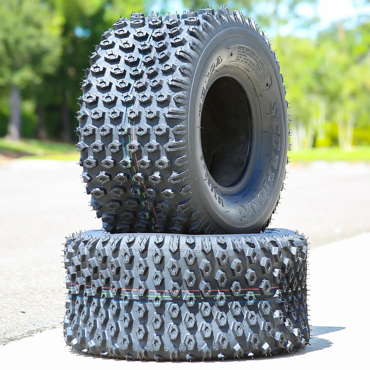 2 Tires Kenda Scorpion Rear 18x9.5-8 18x9.5x8 30F 2 Ply AT A/T ATV UTV
