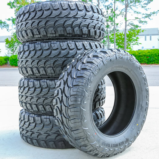 5 Tires Red Dirt Road RD-6 M/T LT 33X12.50R18 Load E 10 Ply MT Mud