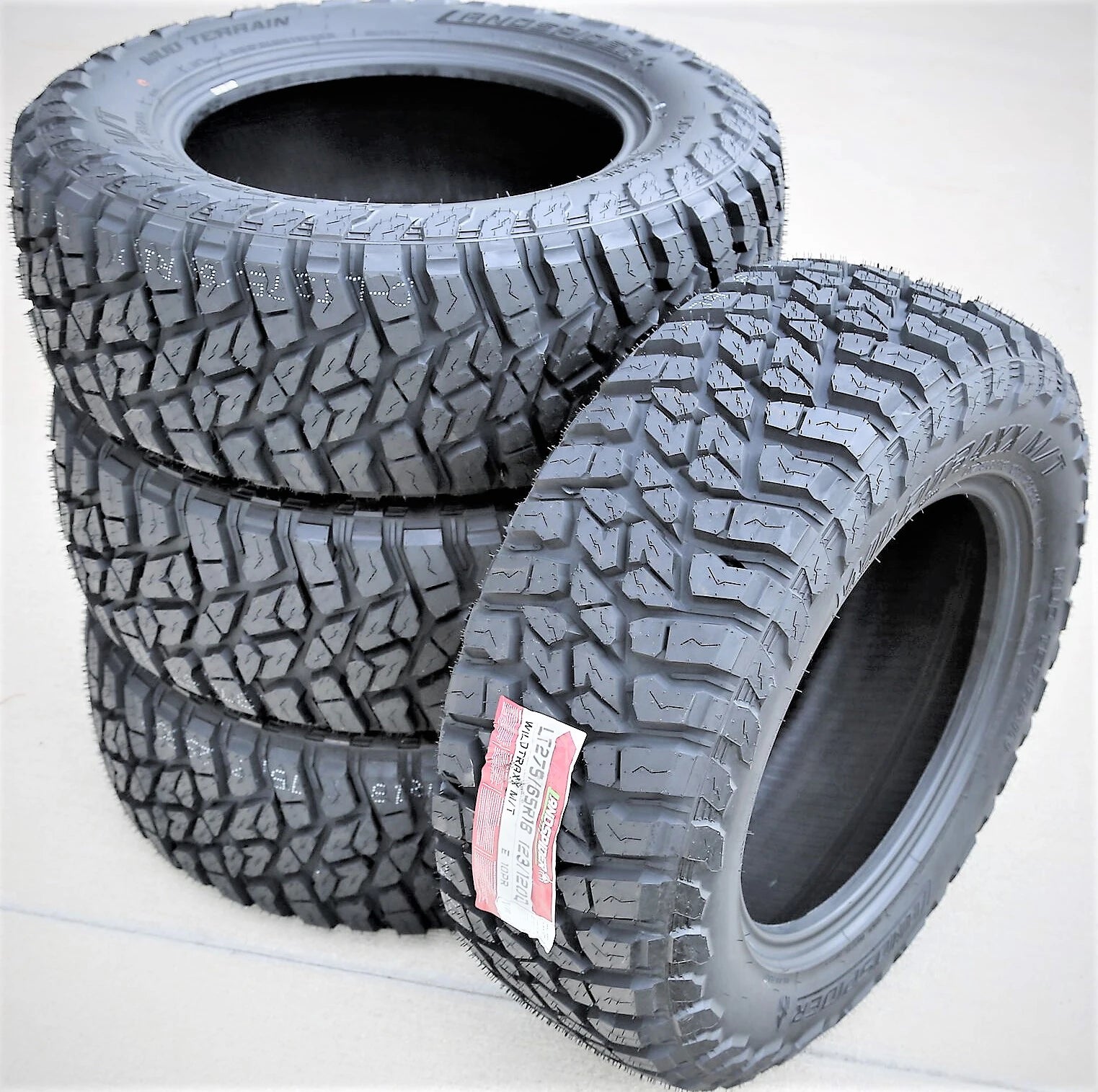 4 Tires Landspider Wildtraxx M/T LT 275/65R18 Load E 10 Ply AT A/T Mud Terrain