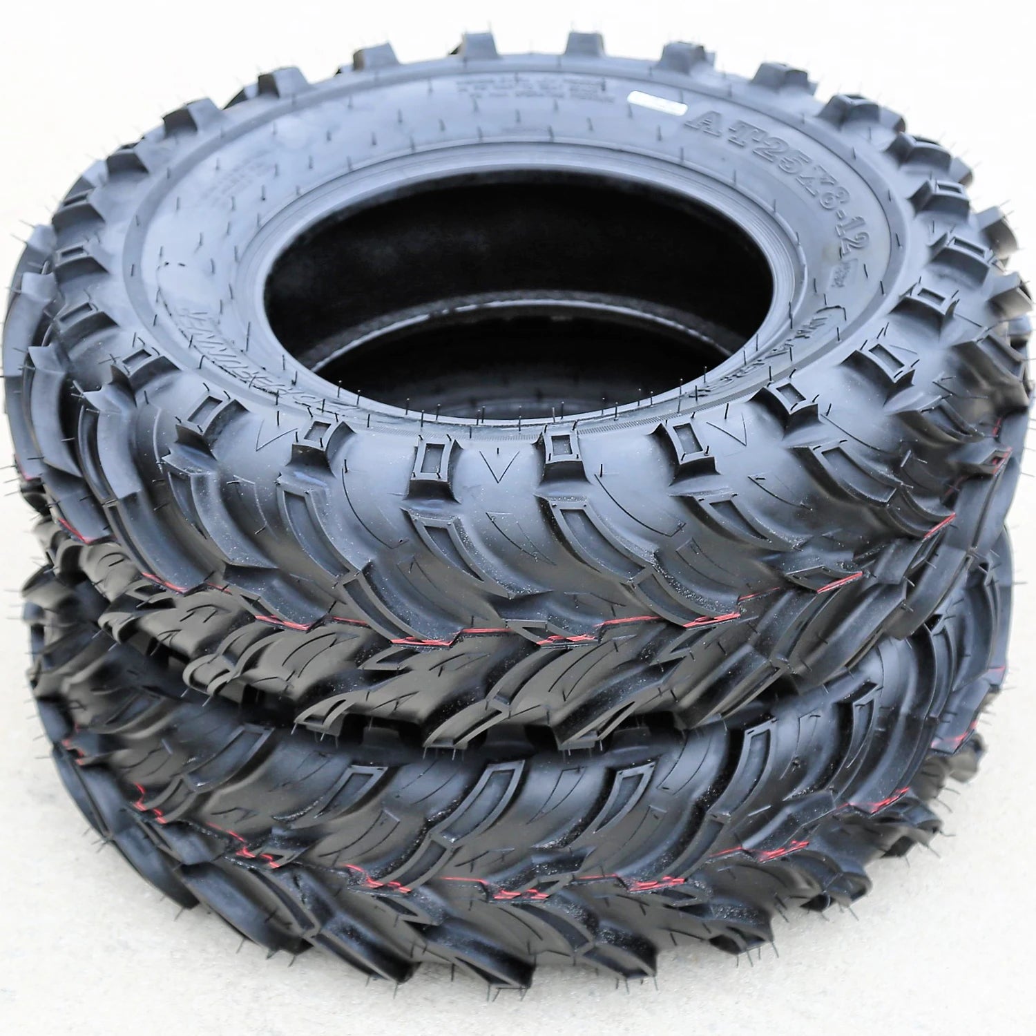 2 Forerunner Mars B 25x10.00-12 25x10-12 50F 6 Ply MT M/T Mud ATV UTV Tires