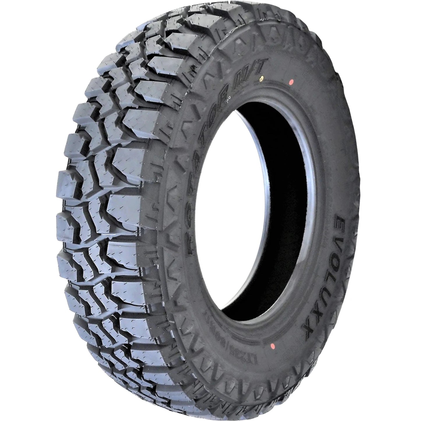 5 Tires Evoluxx Rotator M/T LT 235/80R17 Load E 10 Ply MT Mud