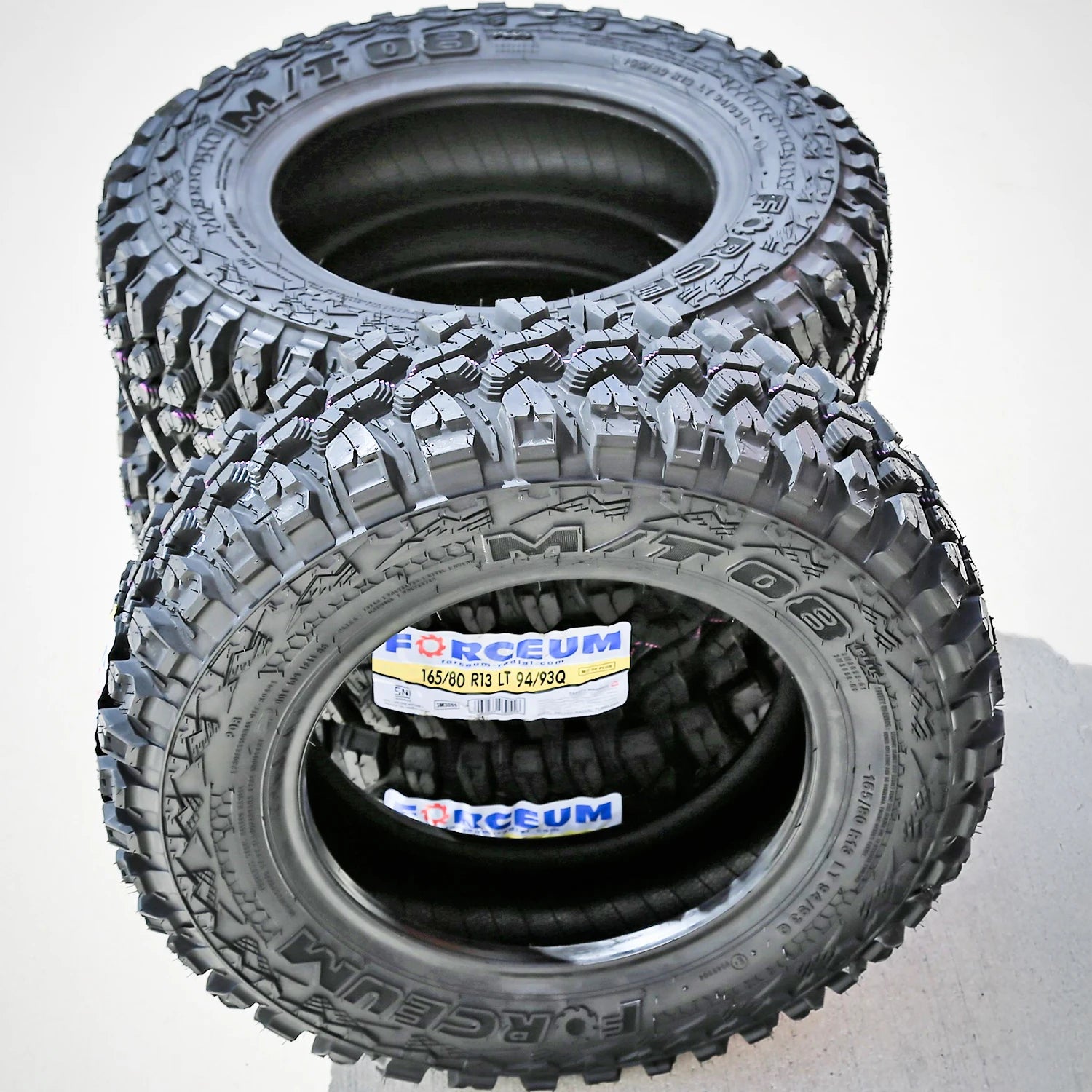 4 Tires Forceum M/T 08 Plus LT 165/80R13 Load D 8 Ply MT Mud