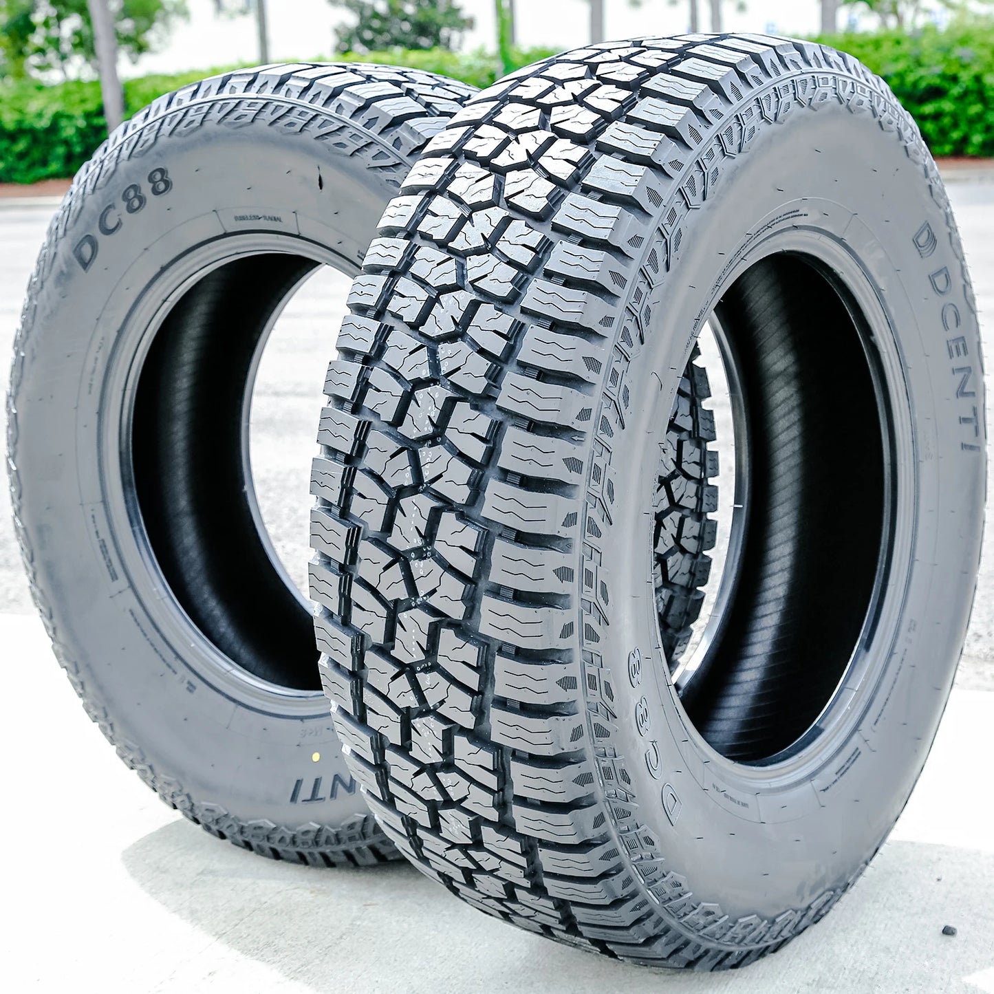 6 Tires Dcenti DC88 AT Semi-Steel LT 33X12.50R20 Load F 12 Ply A/T All Terrain