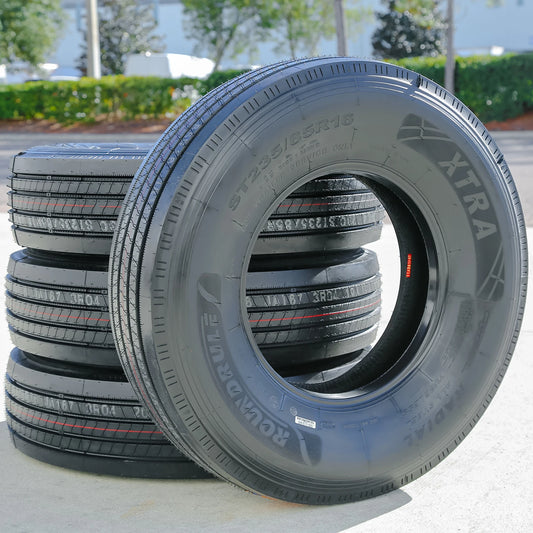 4 Tires Roundrule Xtra All Steel ST 235/85R16 Load H 16 Ply Trailer