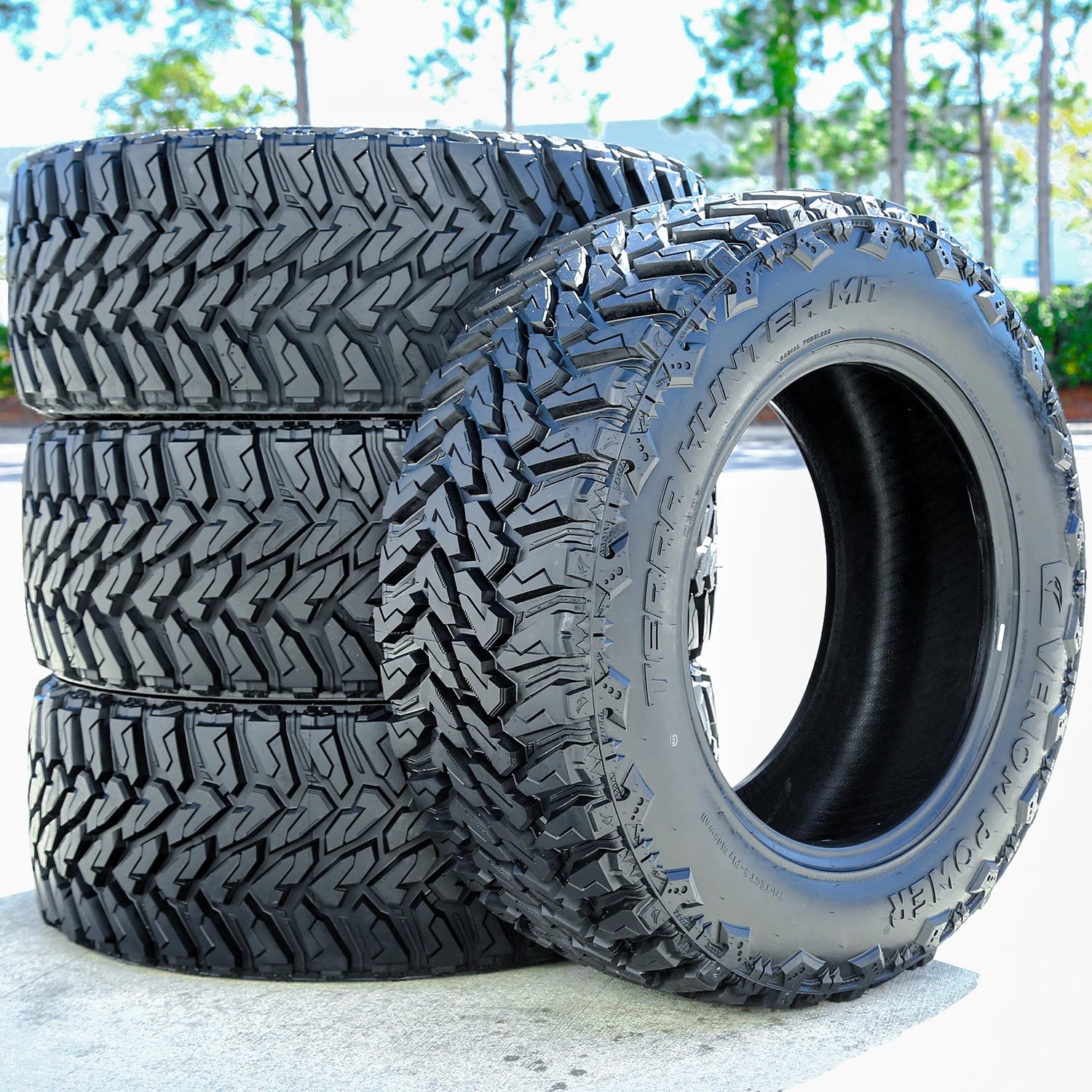 4 Tires Venom Power Terra Hunter M/T LT 305/65R17 Load E 10 Ply MT Mud