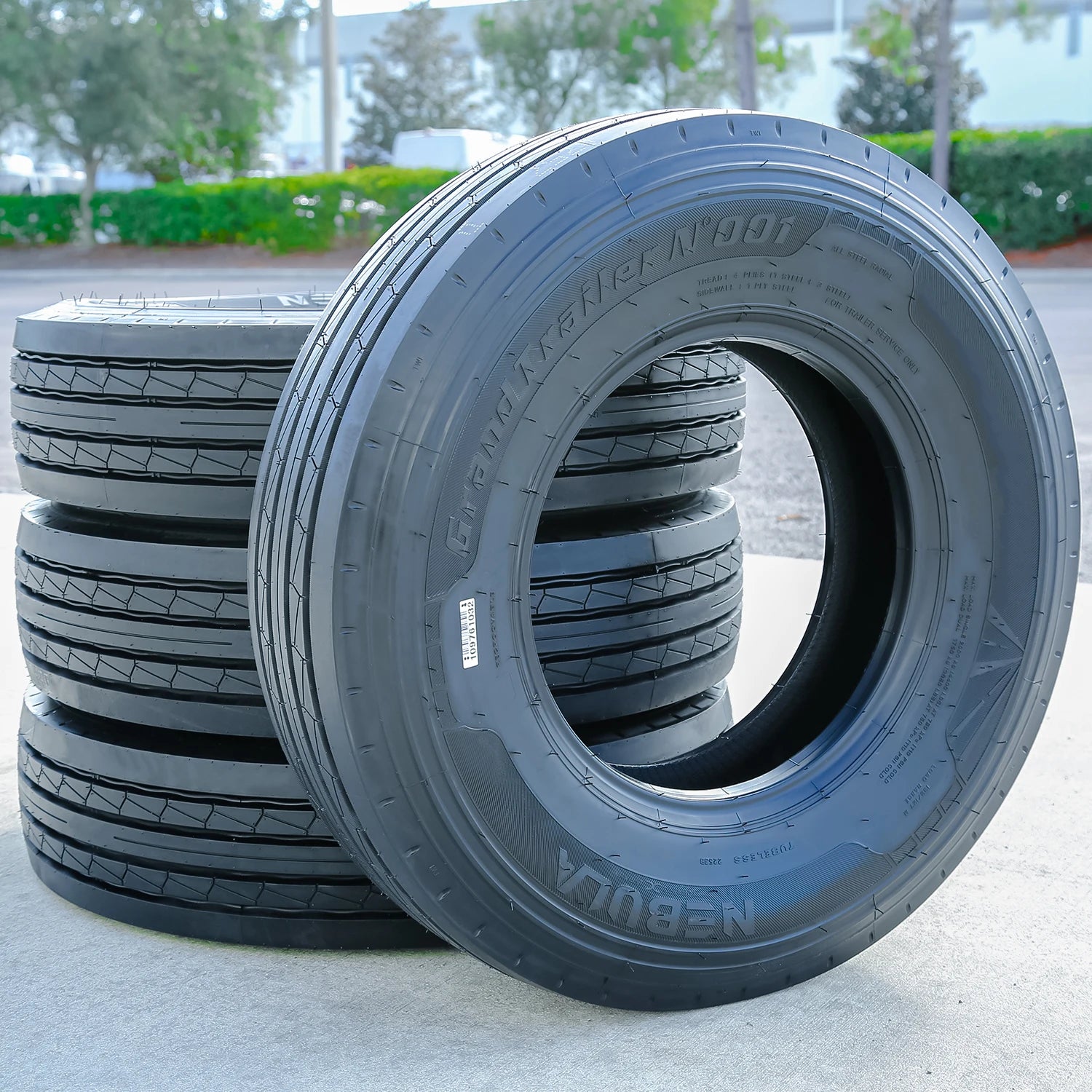 4 Tires Nebula Grand Trailer-N' 001 All Steel ST 225/75R15 Load F 12 Ply Trailer