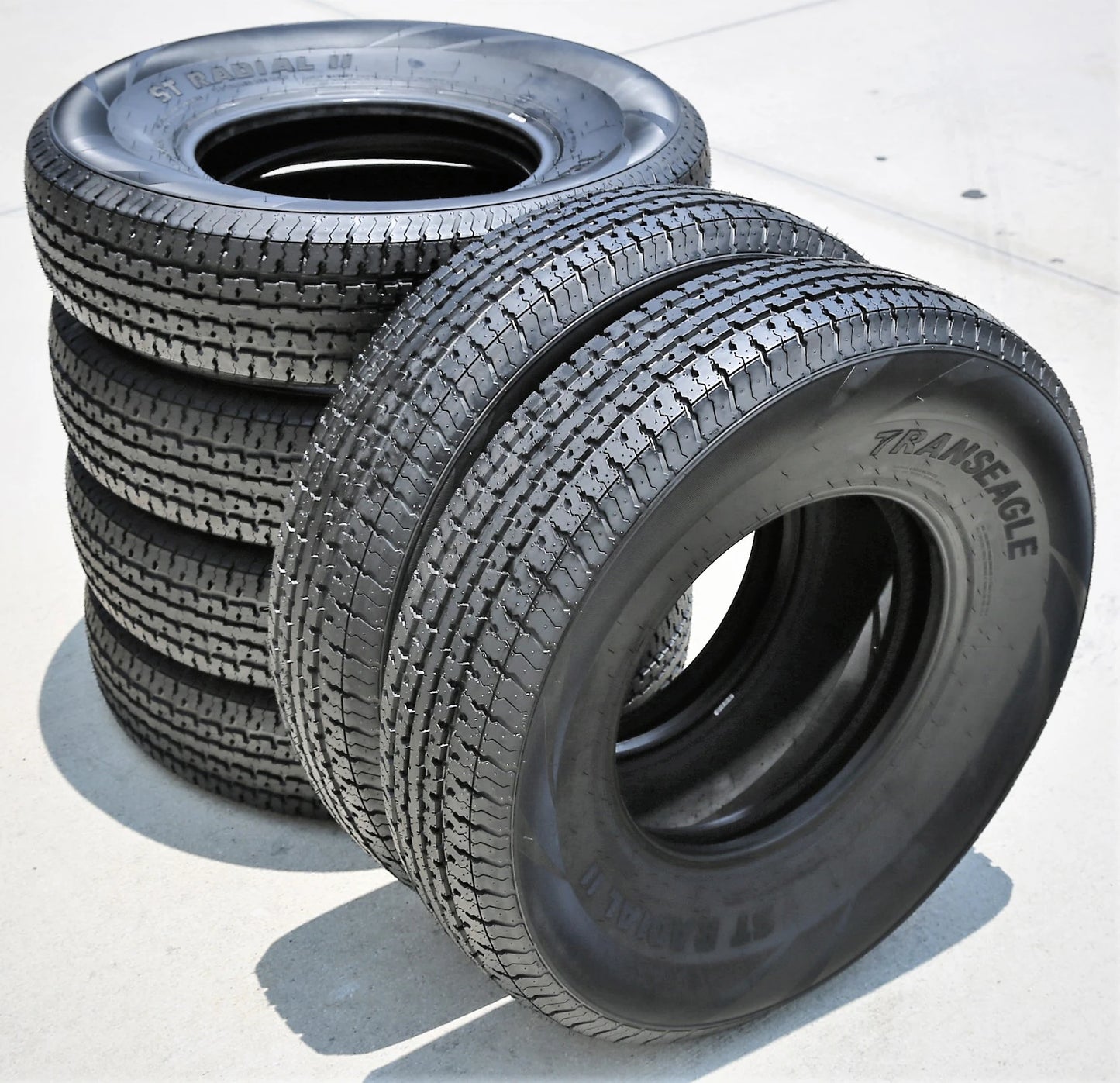 6 Transeagle ST Radial II Steel Belted ST 235/85R16 Load F 12 Ply Trailer Tires