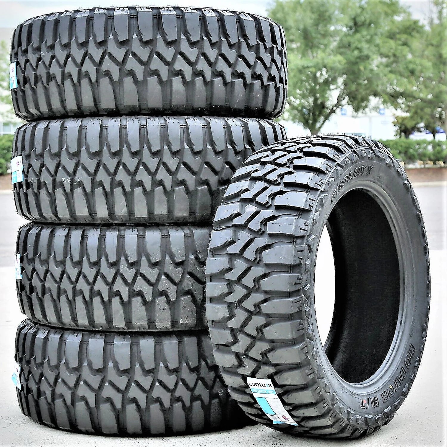 5 Tires Evoluxx Rotator M/T LT 35X12.50R17 Load E 10 Ply MT Mud