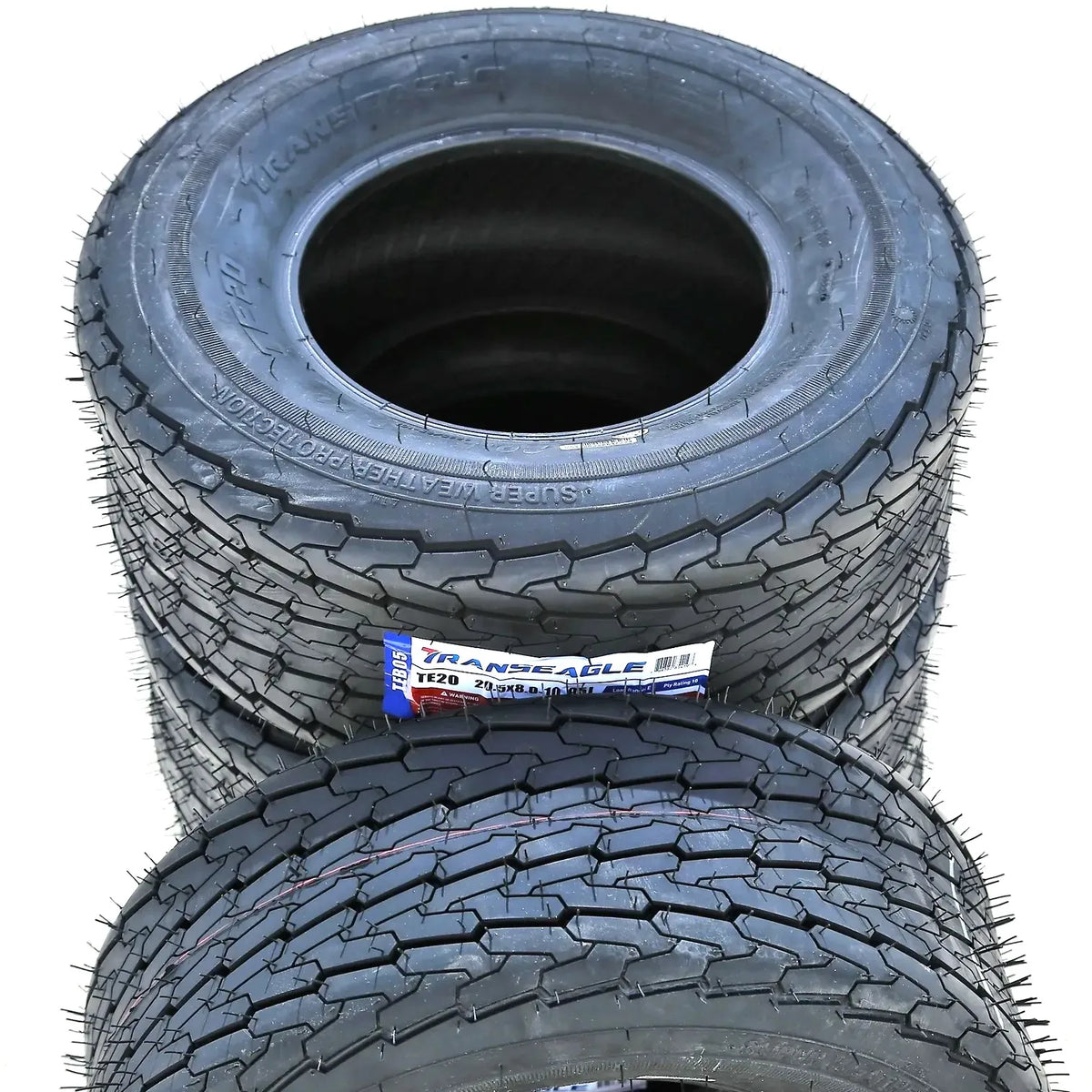 4 Tires Transeagle TE20 ST 20.5X8.00-10 20.5X8-10 Load E 10 Ply Trailer