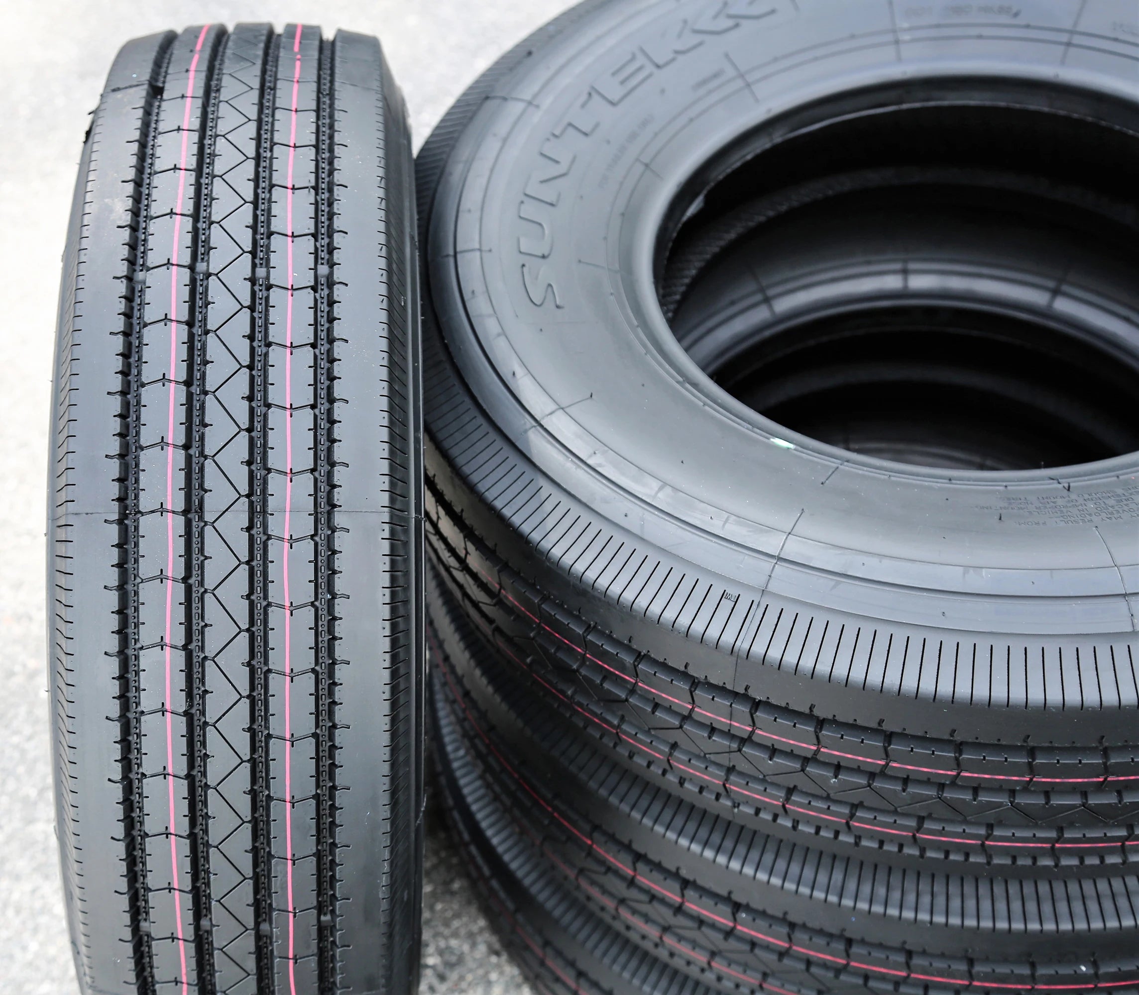 5 New Suntek HD Trail + All Steel ST 235/80R16 Load G 14 Ply Trailer Tires