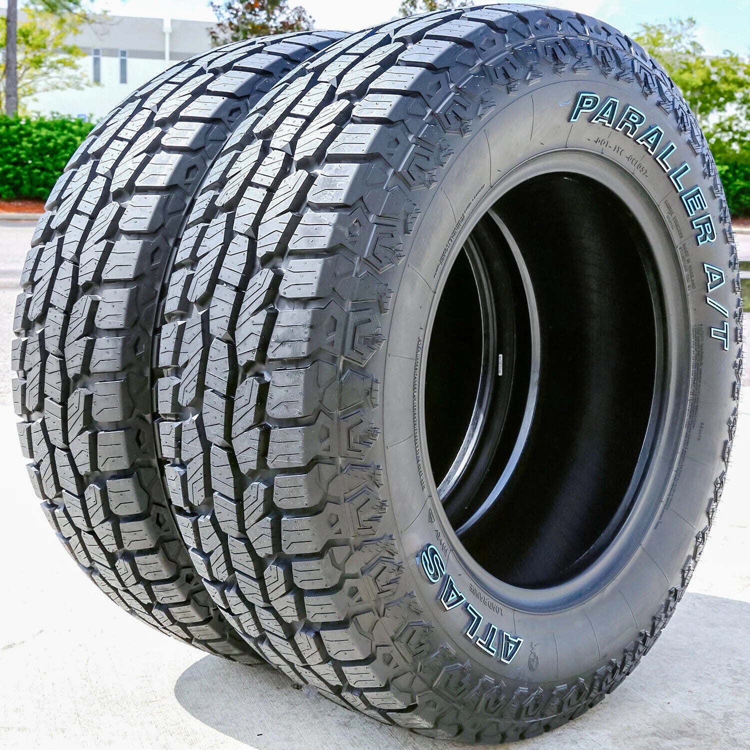 2 Tires Atlas Paraller A/T LT 215/85R16 Load E 10 Ply (OWL) AT All Terrain