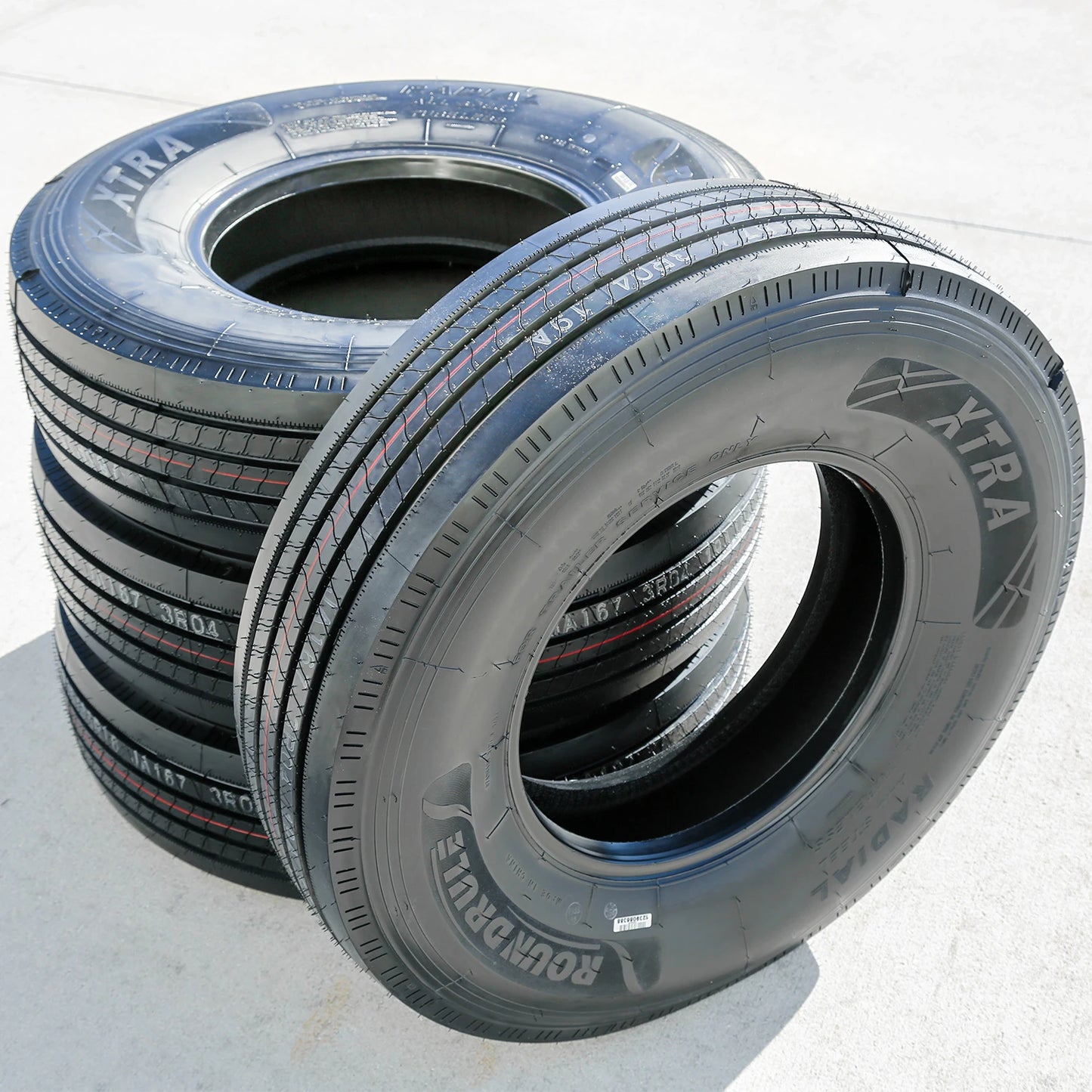 6 Tires Roundrule Xtra All Steel ST 235/80R16 Load G 14 Ply Trailer