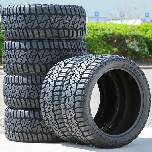 6 Tires Evoluxx Rotator R/T LT 37X13.50R22 Load F 12 Ply RT Rugged Terrain
