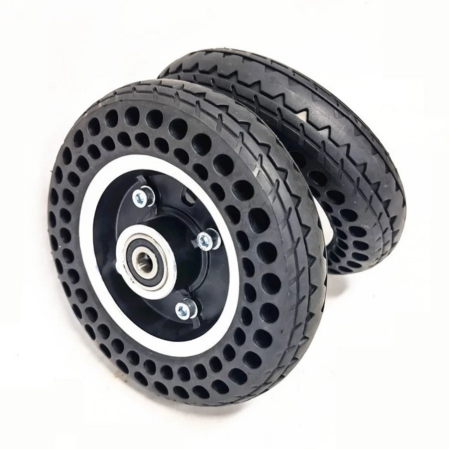 7 Inch 7x2 Hollow Tire Wheel For Electric Scooter Aluminum Alloy Hub E-Scooter Wheel Chair Truck Pneumatic Trolley Cart  Wheel