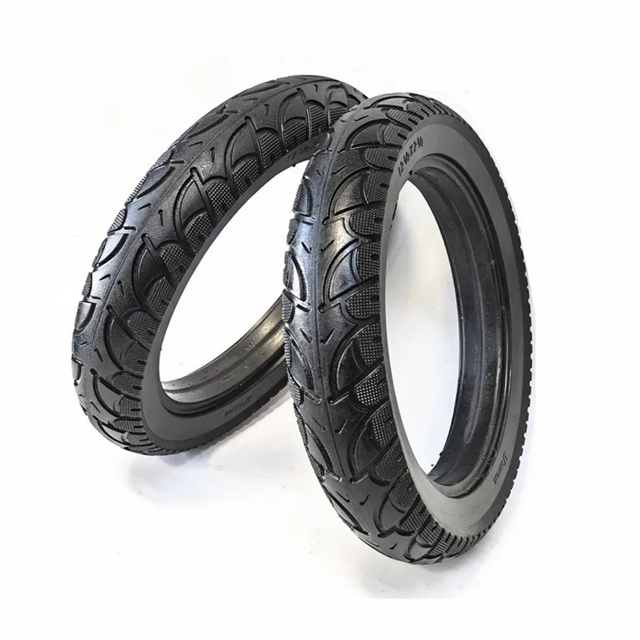 12Inch Solid Tire 12 1/2 X 2 1/4 Tyre 57/62-203 Explosion-Proof Solid Tubless Tire For E-Bike Electric Gas Scooter Wheel Tire