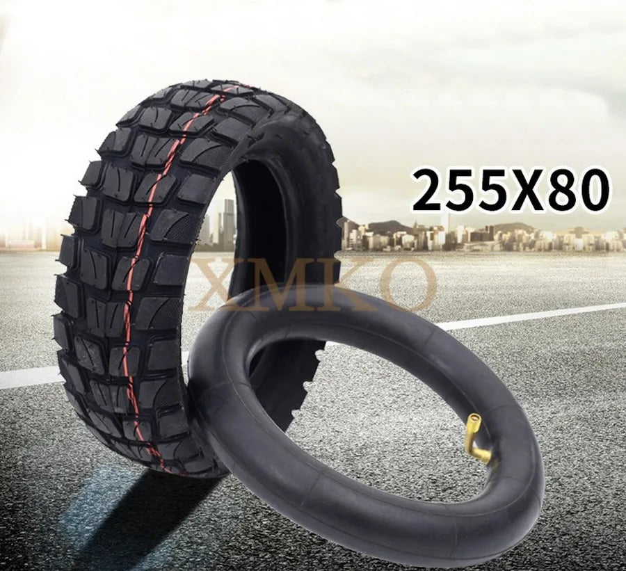 255x80 Off Road Tire 10 Inch Mountain Tyre Fit Electric Scooter Kugoo M4 Kwheel ZERO 10X and Mantis