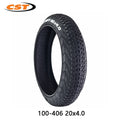 CST 20 inch 100-406 20x4.0 Fat Tire Electric Snowmobile Beach Bicycle Tire MTB Bicycle Front Rear Wheel Anti-Slip Fat Tire