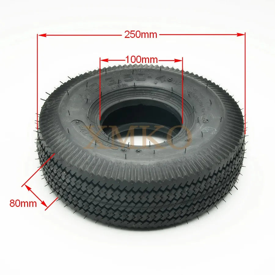 4.10/3.50-4 Inner Tube Tire 4.10x3.50-4 Tire For Mower Electric Tricycle Trolley Scooter Adult Step Car Fit 3.00-4 And 260x85