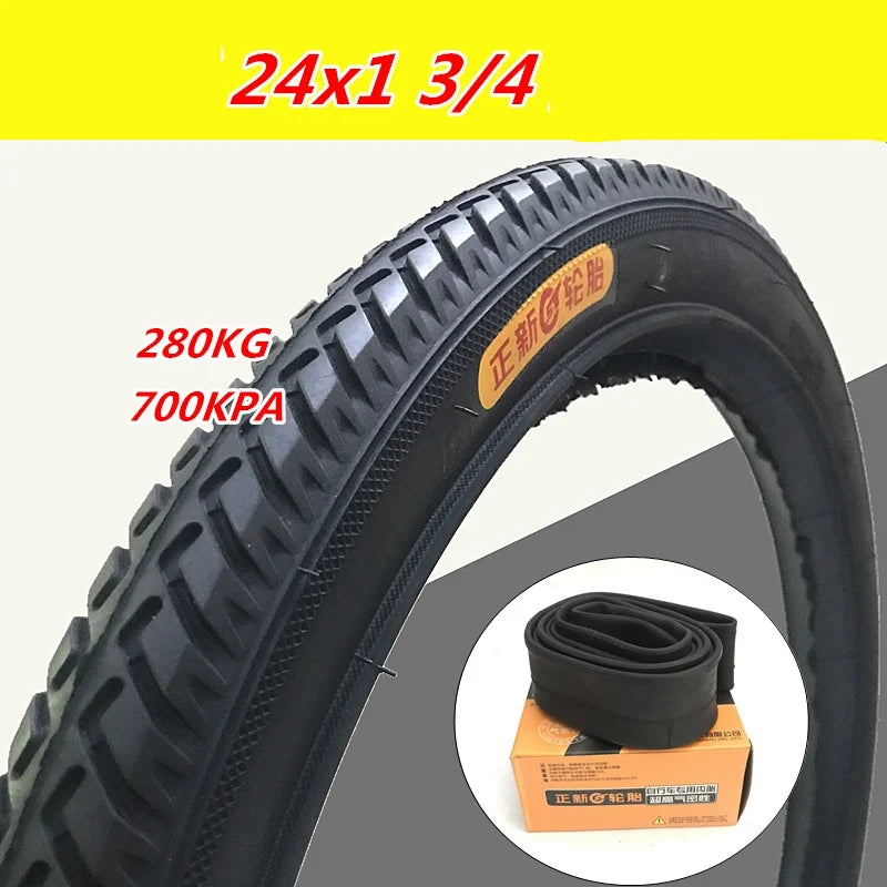 24x1 3/4 Pedicab rickshaw tire 24x13/4 pedal pedicab tyre 24x134 carrying capacity load outer tires Inner tube 24 inch bike tire