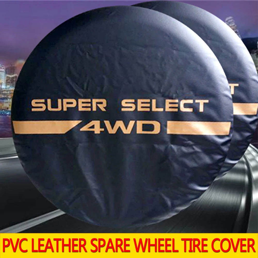14 15 16 17Inch 4WD Waterproof Dustproof PVC Leather Spare Wheel Tire Cover Case Protector For Mitsubishi Pajero for Car Styings