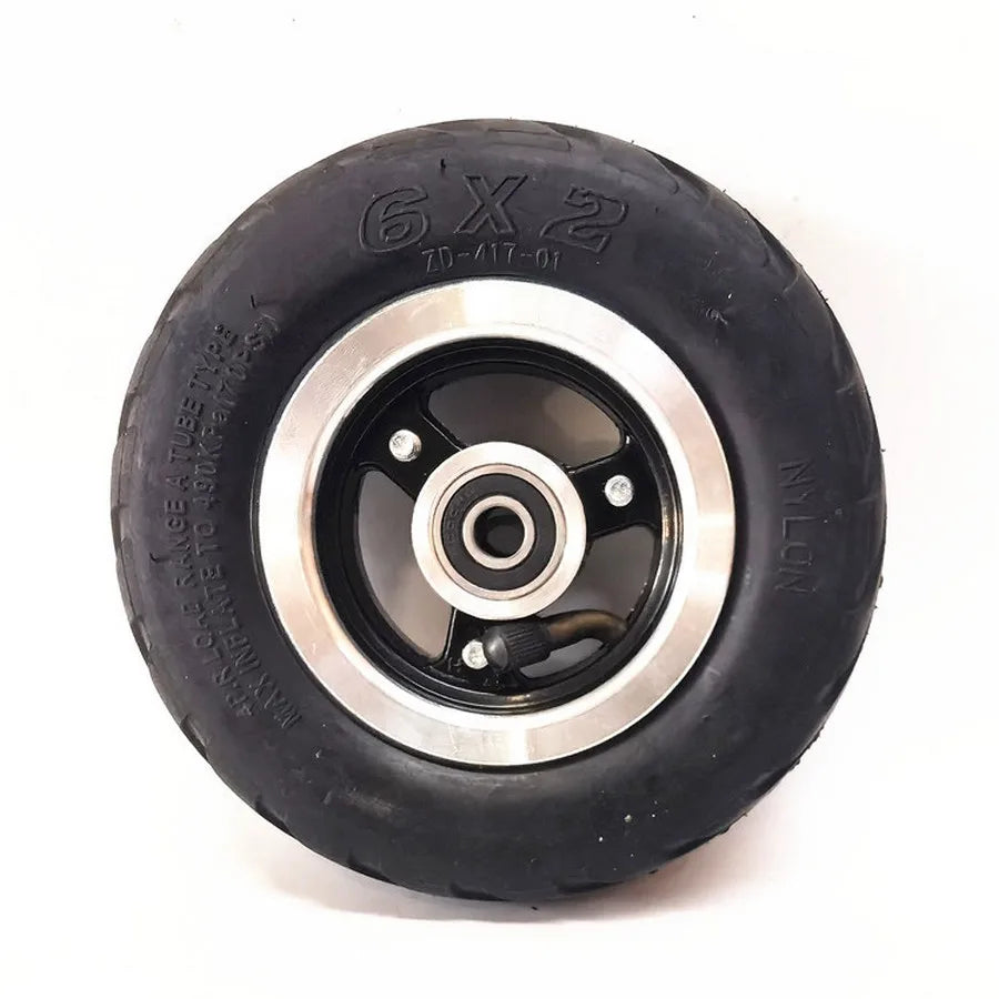 6 Inch 6X2 Wheel Set Out Tire And Inner Tube For Electric Scooter Wheel Chair Truck  6" Tire Tyre Pneumatic Trolley Cart  F0