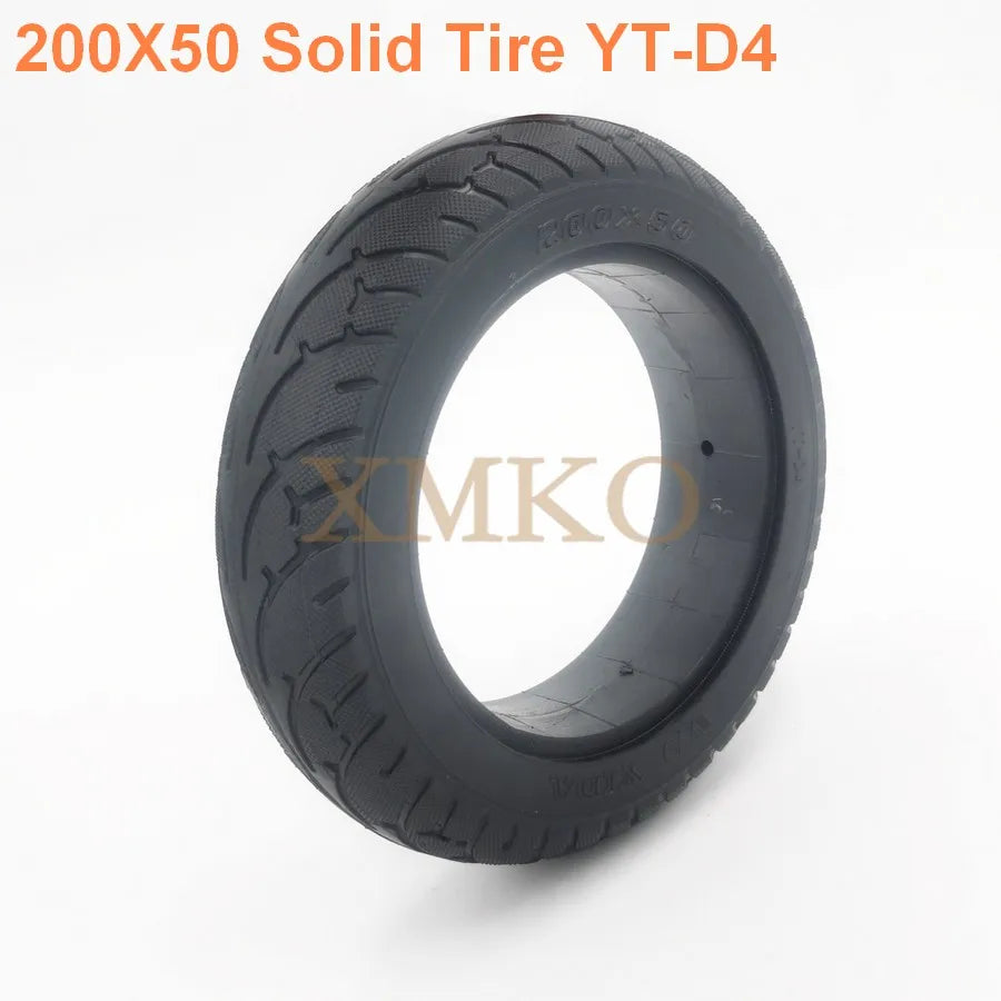200x50 Solid Tyre For Hoverboard Motor Wheel Mobility Scooter Electric Scooter Tubeless Explosion-Proof Rubber Tire YIDA YT-D4