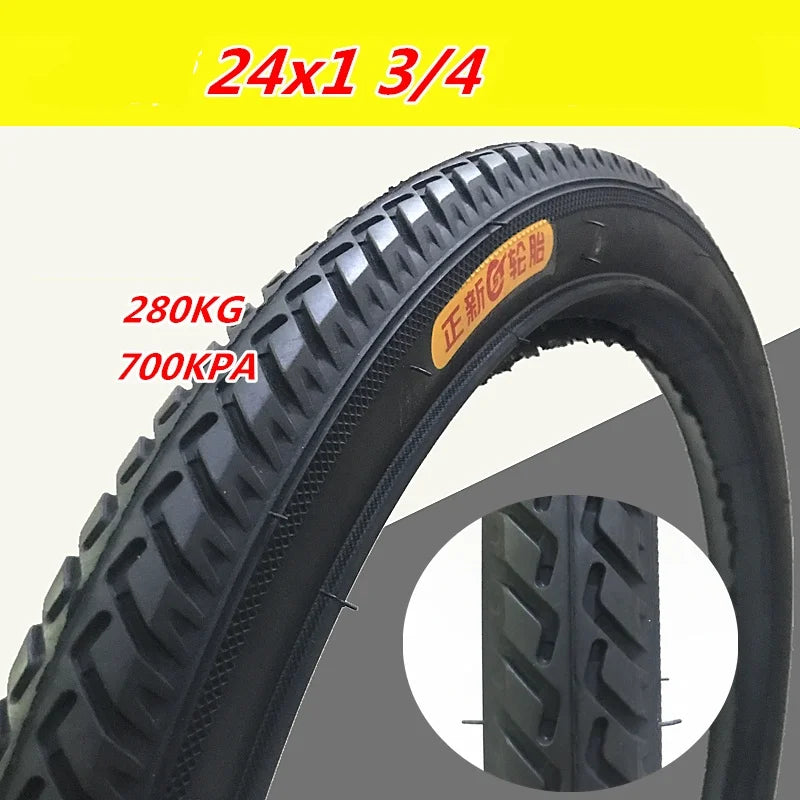 24x1 3/4 Pedicab rickshaw tire 24x13/4 pedal pedicab tyre 24x134 carrying capacity load outer tires Inner tube 24 inch bike tire