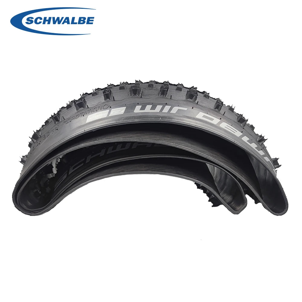 SCHWALBE JUMBO JIM Bicycle Fat Tire 100-559 26x4.00 Inch Beach Snowmobile Bike Folding Tyre Outdoor Cycling Equipments Parts