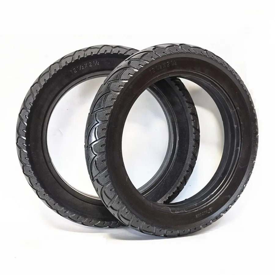 12Inch Solid Tire 12 1/2 X 2 1/4 Tyre 57/62-203 Explosion-Proof Solid Tubless Tire For E-Bike Electric Gas Scooter Wheel Tire