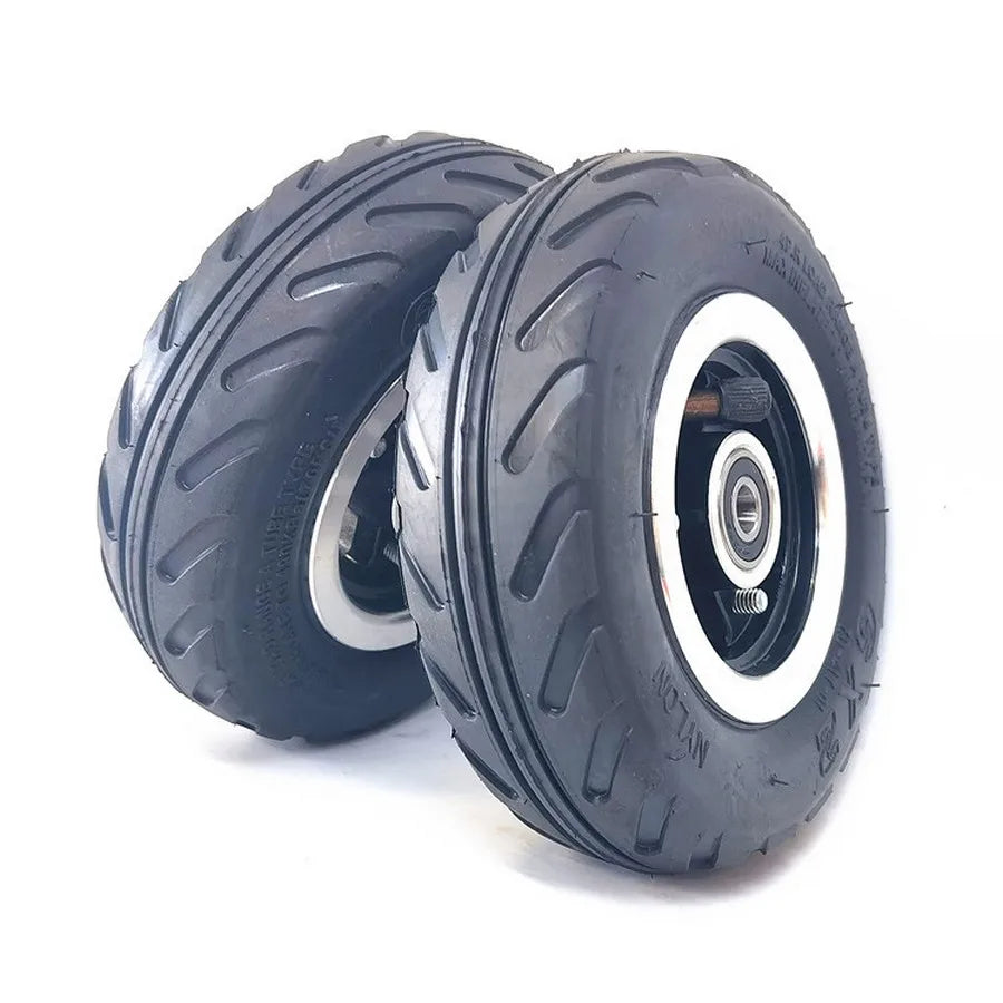 6 Inch 6X2 Wheel Set Out Tire And Inner Tube For Electric Scooter Wheel Chair Truck  6" Tire Tyre Pneumatic Trolley Cart  F0