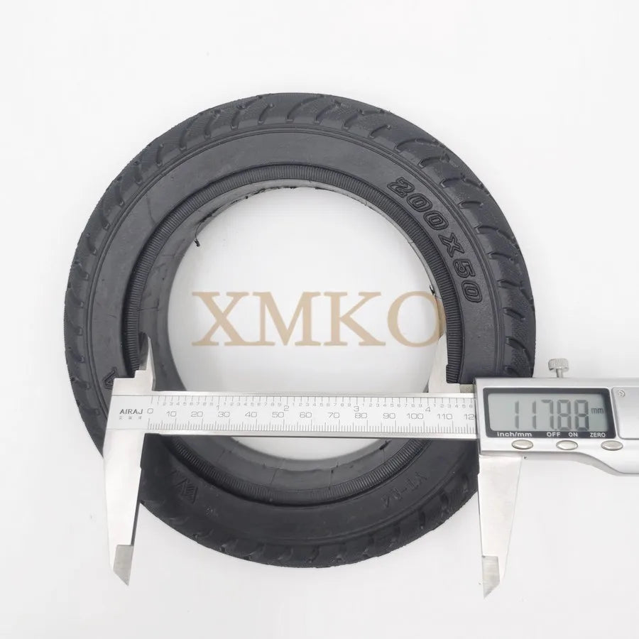 200x50 Solid Tyre For Hoverboard Motor Wheel Mobility Scooter Electric Scooter Tubeless Explosion-Proof Rubber Tire YIDA YT-D4
