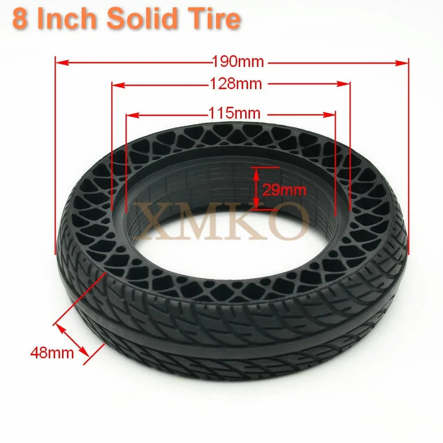 Speedway 8 Inch 200x50 Solid Tire For KUGOO S1 C3 S3 Pro Electric Scooter Explosion-Proof Porous Honeycomb Tire