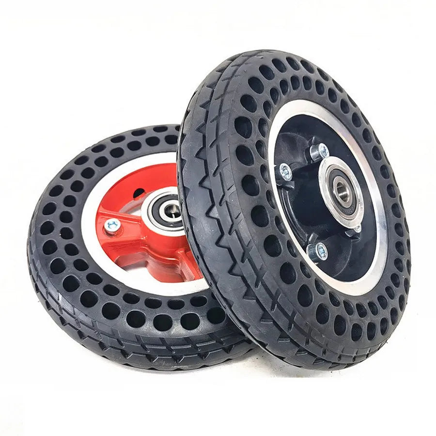 7 Inch 7x2 Hollow Tire Wheel For Electric Scooter Aluminum Alloy Hub E-Scooter Wheel Chair Truck Pneumatic Trolley Cart  Wheel