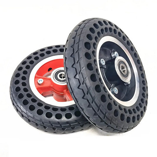 7 Inch 7x2 Hollow Tire Wheel For Electric Scooter Aluminum Alloy Hub E-Scooter Wheel Chair Truck Pneumatic Trolley Cart  Wheel