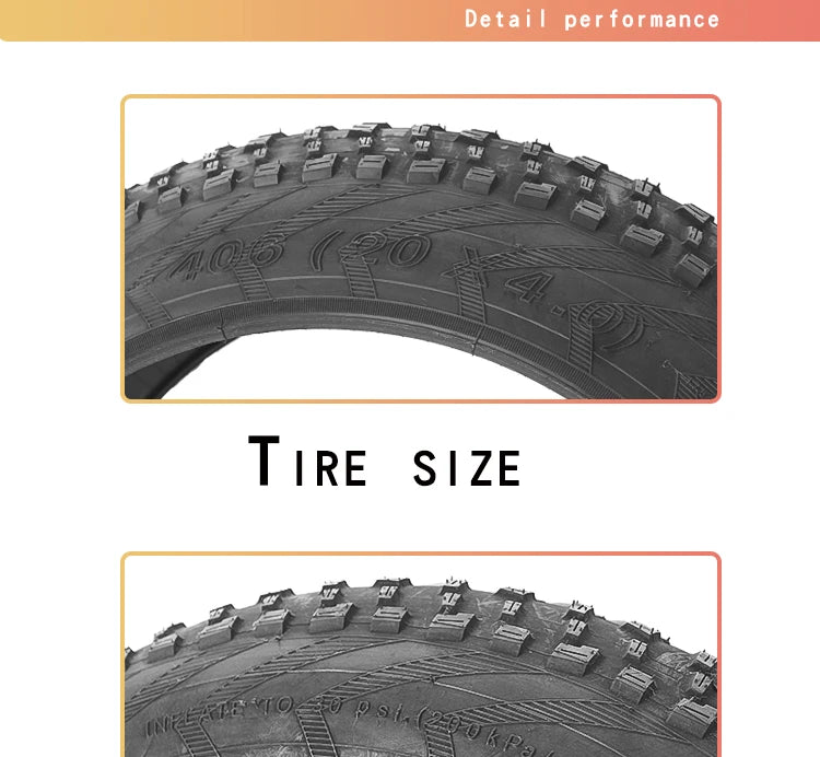 CST BFT 20inch 24inch Fat Tire Snow Beach Bicycle Tire 20x4.0 20X2.4 24x4.0 Electric Snowmobile MTB Bicycle  Anti-Slip Fat Tire