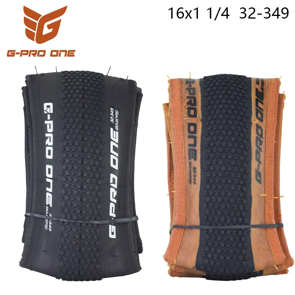 G-PRO-ONE Original 16 inch Small Wheel Bicycle Folding Tire 32-349 16x1 1/4 for Brompton Bicycle BMX Bike GS-1009/2309