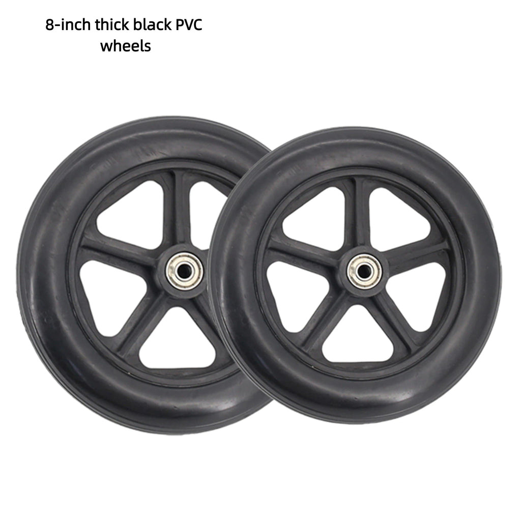 8 Inch Wheels Solid Tire Wheel Travelling Trolley Caster Shopping Cart Wheels Wheelchair Replacement Furniture Casters