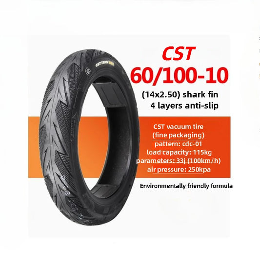 CST Tubeless 60/100-10 For electric vehicle vacuum tire 60/100-10（14x2.50）4PR 33J