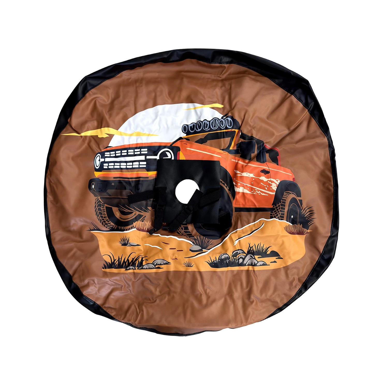 LS AUTO Car Exterior Accessories 32 Inches Spare Tire Cover Back Wheel Cover Storage Bag Protector For Ford Bronco 2021 2022