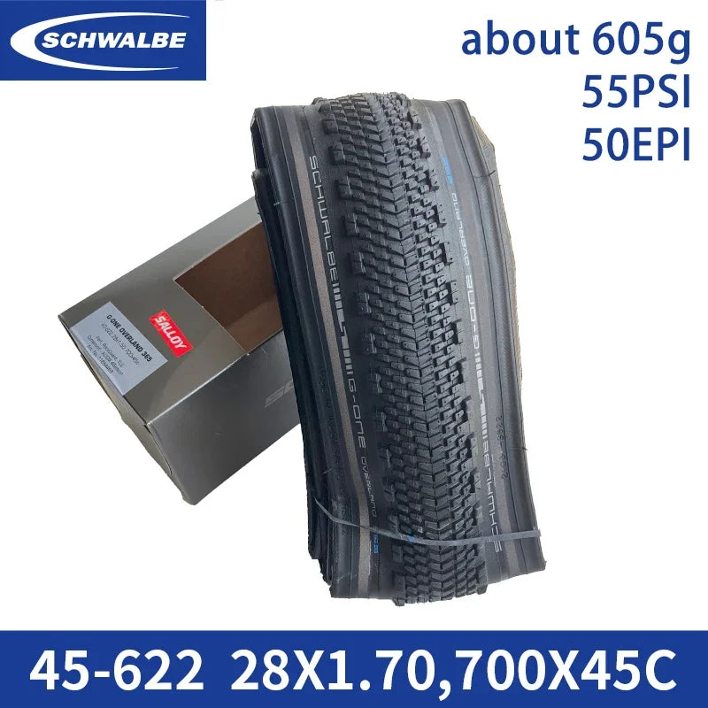 SCHWALBE Original G-ONE OVERLAND 365 Tubeless Bicycle Tire for The All-Season Gravel MTB XC Off-Road Bike Cycling Parts