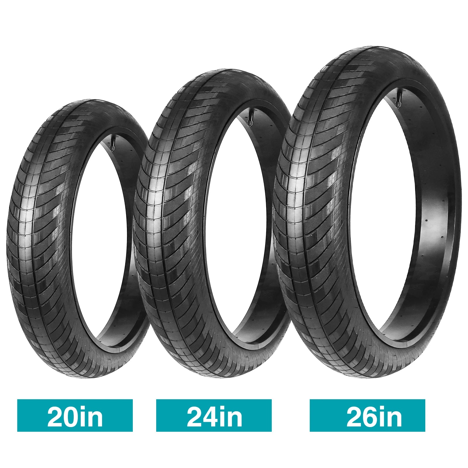 ZUKKA 1 Pack 20/24/26x3.0 Fat Bike Tires ebike Tires  MTB Heavy Duty Wear-Resistant E-Bike Mountain Snow Bike Tire