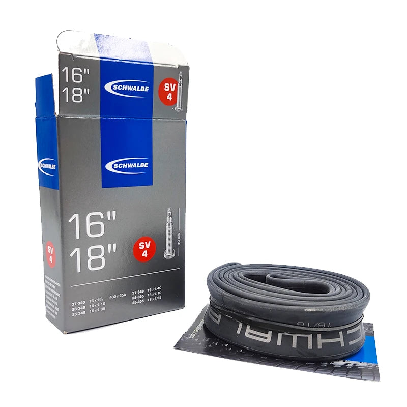 Schwalbe 16/18inch Bicycle Inner Tube 16" 18" for Bike Inner Tube 16x1 3/8 -18x1 1/8 AV4 SV4 Cycling Bicycle Tube Parts
