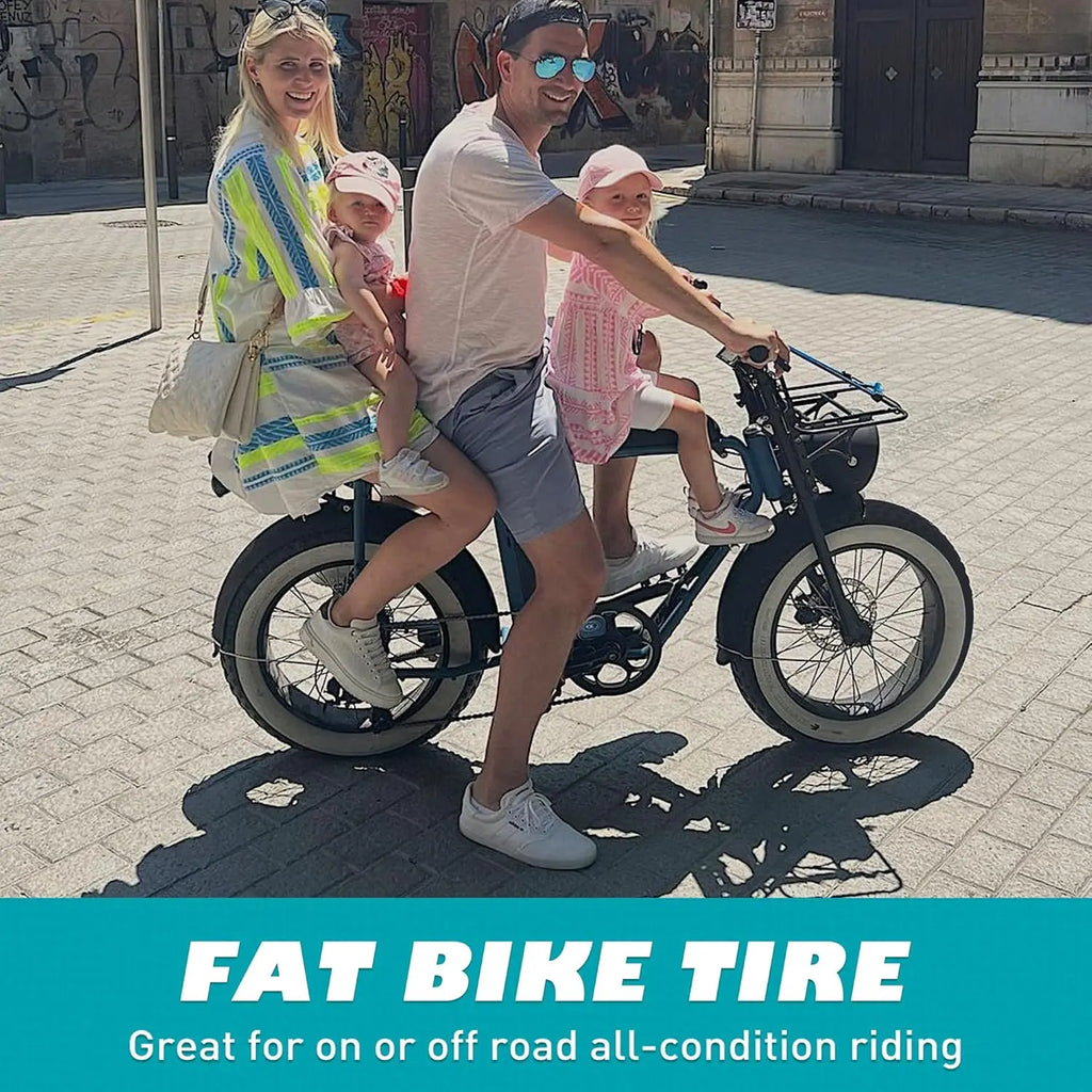 ZUKKA  Fat Bike Tire 20"x4" E-Bike Tire Compatible Replacement Bicycle Tire for Mountain Snow and Beach Bike